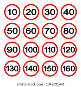 3,341 Speed limit signage Images, Stock Photos & Vectors | Shutterstock