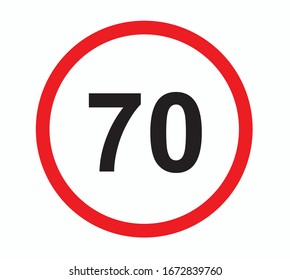 Speed limit traffic sign , vector illustration.