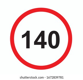 Speed limit traffic sign , vector illustration.
