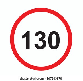 Speed limit traffic sign , vector illustration.