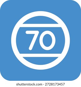 Ilustración de diseño de icono de Vector de límite de velocidad