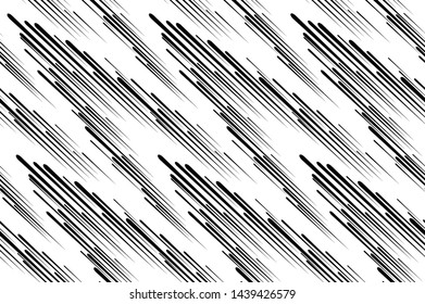 Speed line. Abstract background. Speed comic book. Symbol of movement, speed, explosion, radiance, flying particles. Black silhouette. Isolation Vector illustration