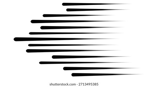 speed line anime fast effect manga horizontal motion strips
