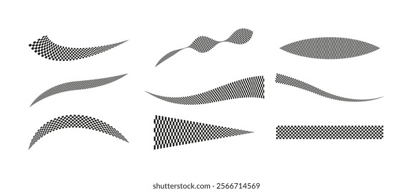 Speed line car stickers, dynamic black and white motion patterns for racing and modern design.