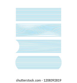 Speed line collection vector. Abstract action art