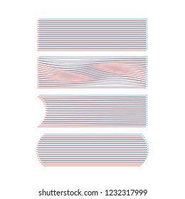Speed line collection vector. Abstract action art