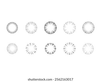 Speed Line Comic Element Set