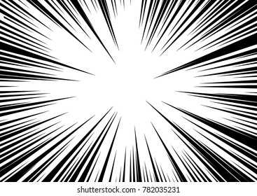 Speed line fast motion background. Comic vector illustration with lines. Pop art pattern