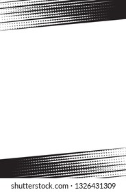 Speed Line With Halftone Abstract Background