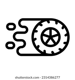 speed line icon illustration vector graphic