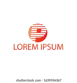 Speed line of  letter P logo inspiration