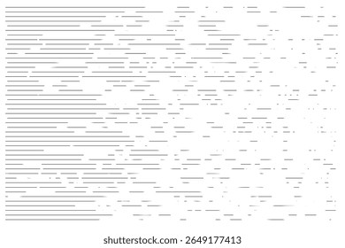 Speed line manga halftone horizontal pattern, fast motion simple straight anime background. Grunge abstract strips, hero book design. Stylized textures