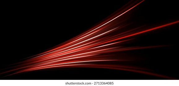 Speed and line merge with transparent visual harmony. Futuristic rays and glowing background create a surreal vibrant perspective.