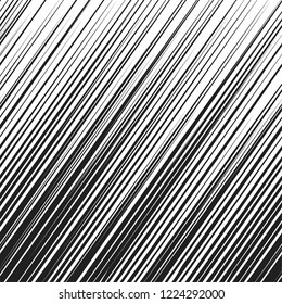 Speed Line Pattern Comic Book Vector Screentone Manga Black and White Background.
