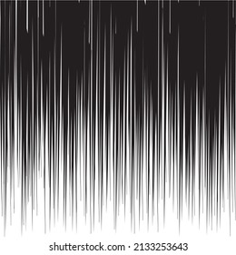 Speed Line Pattern Comic Book Vector Screentone Manga Black And White Background.