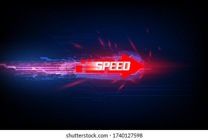 fondo del concepto de diseño de innovación de tecnología de patrones de línea de velocidad 