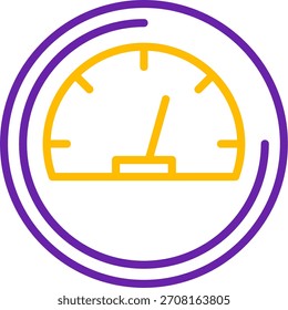 Speed Line Zwei Farben Vektor Icon Design