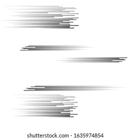 Speed Lines in arrow Form Background. Vector Illustration .Technology  Logo . Design element . Abstract Geometric shape . 