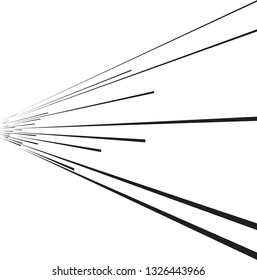 Speed Lines in arrow Form . Vector Illustration .Technology  Logo . Design element . Abstract Geometric shape . 