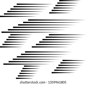 Speed Lines in arrow Form . Vector Illustration .Technology  Logo . Design element . Abstract Geometric shape . 