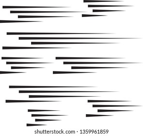 Speed Lines in arrow Form . Vector Illustration .Technology  Logo . Design element . Abstract Geometric shape . 
