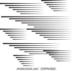 Speed Lines in arrow Form . Vector Illustration .Technology  Logo . Design element . Abstract Geometric shape . 