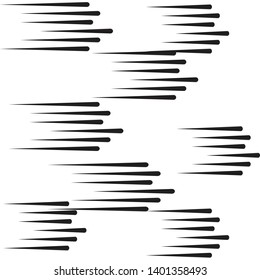 Speed Lines in arrow Form . Vector Illustration .Technology  Logo . Design element . Abstract Geometric shape . 