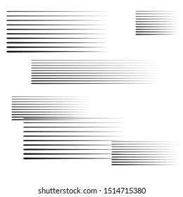 Speed Lines in arrow Form . Vector Illustration .Technology  Logo . Design element . Abstract Geometric shape . 