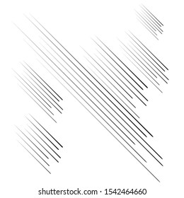 Speed Lines in arrow Form . Vector Illustration .Technology  Logo . Design element . Abstract Geometric shape . 