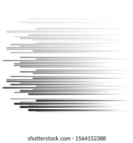 Speed Lines in arrow Form . Vector Illustration .Technology  Logo . Design element . Abstract Geometric shape . 