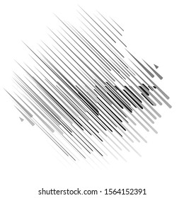 Speed Lines in arrow Form . Vector Illustration .Technology  Logo . Design element . Abstract Geometric shape . 