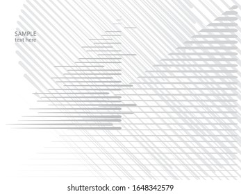 Speed Lines in arrow Form . Vector Illustration .Technology  Logo . Design element . Abstract Geometric shape . 