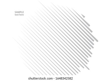 Speed Lines in arrow Form . Vector Illustration .Technology  Logo . Design element . Abstract Geometric shape . 