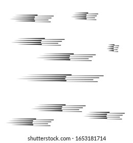 Speed Lines in arrow Form . Vector Illustration .Technology  Logo . Design element . Abstract Geometric shape . 