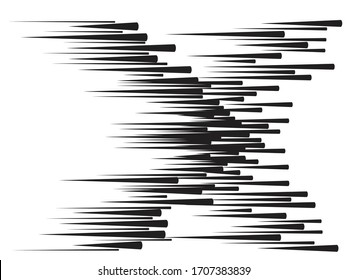 Speed Lines in arrow Form . Vector Illustration .Technology  Logo . Design element . Abstract Geometric shape . 