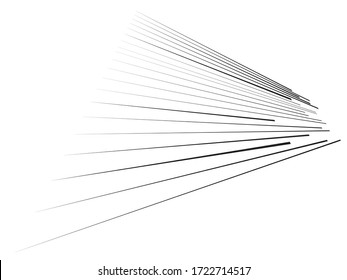 Speed Lines in arrow Form . Vector Illustration .Technology  Logo . Design element . Abstract Geometric shape .