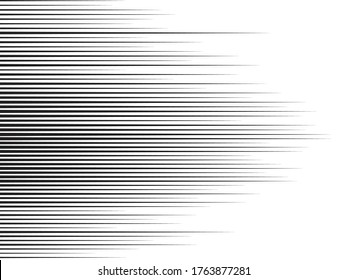 Speed Lines in arrow Form . Vector Illustration .Technology  Logo . Design element . Abstract Geometric shape . 