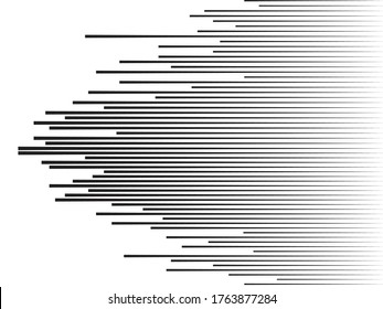Speed Lines in arrow Form . Vector Illustration .Technology  Logo . Design element . Abstract Geometric shape . 