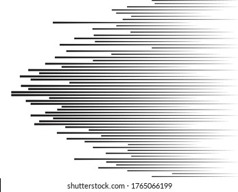 Speed Lines in arrow Form . Vector Illustration .Technology  Logo . Design element . Abstract Geometric shape . 