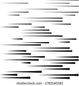 Líneas de velocidad en forma de flecha . Ilustración de vectores .Logo de tecnología . Elemento de diseño. Resumen Forma geométrica .