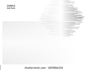 Speed Lines in arrow Form . Vector Illustration .Technology  Logo . Design element . Abstract Geometric shape .