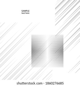 Speed Lines in arrow Form . Vector Illustration .Technology  Logo . Design element . Abstract Geometric shape .