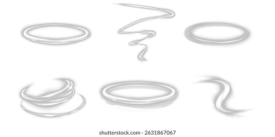 Linhas de velocidade. Plano de fundo das linhas de luz de velocidade azul ou branca. Luzes dinâmicas em um plano de fundo escuro. Conceito de linhas brancas de alta velocidade. Png vetorial.	
