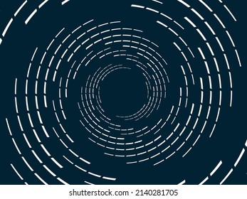 Speed lines in circle form. Design element for frame, logo, tattoo, web pages, prints, posters, template, abstract vector background.