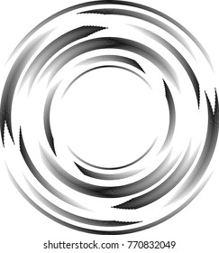 Speed Lines in Circle Form . Spiral Vector Illustration .Technology round Logo . Design element . Abstract Geometric shape . Circular arrows