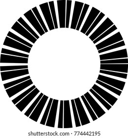 Speed Lines in Circle Form . Spiral Vector Illustration .Technology round Logo . Design element . Abstract Geometric shape . Circular arrows