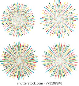 Speed Lines in Circle Form . Spiral Vector Illustration .Technology round Logo . Design element . Abstract Geometric shape . Circular arrows