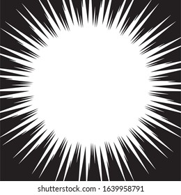 Speed Lines Comic Book Design Element Vector Illustration