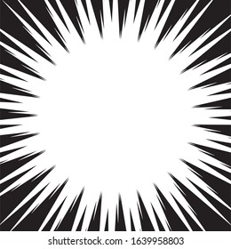 Speed Lines Comic Book Design Element Vector Illustration