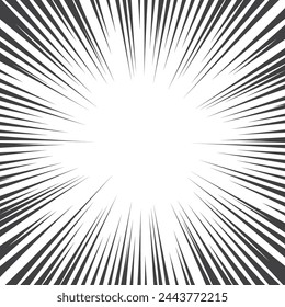 Línea de velocidad de diseño de cómic Elemento de ilustración vectorial